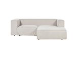 2-SITZER-ECKSOFA Hellbeige Rechtsseitig Vernon
