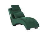 Chaiselongue Samtstoff GrüN Simorre
