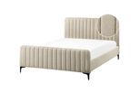 Polsterbett Mit Lattenrost 140X200 Cm Beige Lunan