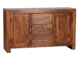 Sideboard – Massivholz, 3 Schubladen, 2 TüRen, Landhausstil