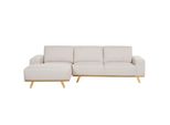 3-SITZER-ECKSOFA Beige Linksseitig Nora