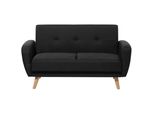 2-SITZER-SCHLAFSOFA Polyester Schwarz Florli