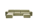 LOUNGE-SET 7-Sitzer GrüN Battifollo