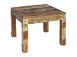 Couchtisch Aus Recyceltem Mango-Holz Im Shabby-Chic Stil Mit GroßEr Tischplatte, Braun 60X60X47 Cm