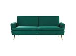3-SITZER-SCHLAFSOFA Samtstoff DunkelgrüN Vettre