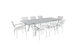 GartenmÖBel Set 8-Sitzer Aluminium Grau Pereta