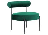 Sessel Samtstoff GrüN/Schwarz Alpha