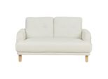 2-SITZER-SOFA Stoff Cremeweiß Tuve