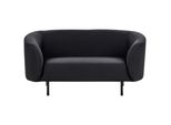 2-SITZER-SOFA Stoff Schwarz Loen