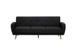 3-SITZER-SCHLAFSOFA Polyester Schwarz Florli