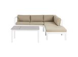 LOUNGE-SET 5-Sitzer Weiß Messina
