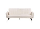 3-SITZER-SCHLAFSOFA Samtstoff Hellbeige Vimmerby