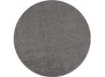 Teppich Kurzflor Main In Beige, Einfarbig, Ø 120 Cm