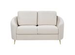 2-SITZER-SOFA Hellbeige/Gold Trosa