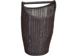WäSchekorb My Home, Braun, B:41Cm H:67Cm T:40Cm, Geflecht Rattan, WäSchesammler, WäSchekorb, Rattangeflecht, Landhaus-Stil, Mit Griff, HöHe 67 Cm