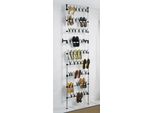 Teleskopregal Ruco, Grau (Aluminiumfarben, Schwarz), B:66Cm H:300Cm T:25Cm, Aluminium, Regale, Teleskopregal, Aluminium, HöHenverstellbar, Ideal FüR Begehbare KleiderschräNke