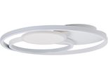 Brilliant Led Deckenleuchte "Runda", Weiß, 1, Ø 50Cm H: 7Cm, 1 Stk., Leuchten, Ø 50 Cm, 5200 Lm, 3000-6500 K, Dimmbar, Cct, Fernbedienung, Metall, Led Deckenleuchte