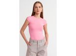 Damen Slim Fit Rundhalsausschnitt T-Shirt