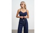 Slim-Fit ÄRmellose V-Ausschnitt Cami-Bluse