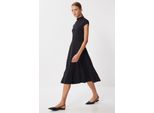 A-Linien-Midikleid Mit Halbem Rollkragen