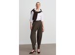 Damen Hohe Taille Weite Crepe-Hosen