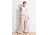 Hochtaillierte Weite Tencel Palazzo-Hosen