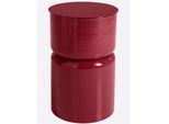 Beistelltisch Heine Home, Weinrot, B:26,5Cm H:41Cm T:26,5Cm, Tische, Beistelltisch