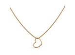 Kette Mit AnhäNger Orolino "Gold 375 Mit Herz-AnhäNger 42/45Cm Lang", Gelb, Halsketten, Damen, 42/45Cm, Gold, L: 45 B: 12Mm, GläNzend, B:12Mm