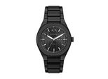 Quarzuhr Armani Exchange, Schwarz, Armbanduhren, Herren, Quarzuhr, Armbanduhr, Herrenuhr, Edelstahlarmband, Analog, Tag