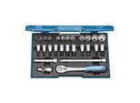 Gedore SteckschlüSselsatz, Set 27Tlg, 6-/12-Kant, 1/2 Zoll, 10-30Mm, Werkzeug, Knarre Umschalthebel, FüR Kfz, D19 IMU 10 (6140090)