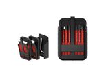 Wiha Bit Set Slimbit Electric Schlitz, Ph, Pz, Plusminus/Pz, Tx 12-Tlg.I Inkl. Slimbit-Boxen, GüRtelhalter I Kompakt, Mobil I Vde GeprüFt (43162))