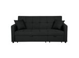 3-SITZER-SCHLAFSOFA Polyester Schwarz Glomma