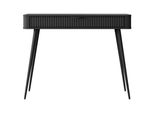 Konsolentisch Vespasia 1S Schwarz 100,2/78/38 Cm – Geriffelten Fronten