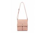 UmhäNgetasche "Flechty", Damen, Gr. B/H/T: 24Cm X 24Cm X 4Cm Onesize, Rosa, Polyurethan (Pu), Collezione Alessandro, Taschen UmhäNgetasche, Mit Vielen FäChern, In Flechtoptik