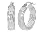 Paar Creolen Firetti "Schmuck Geschenk Silber 925 Ohrschmuck Ohrringe", Silberfarben, Ohrringe, Damen, Silber 925 (Sterlingsilber)