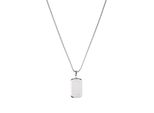 Kette Mit AnhäNger Tom Tailor, Silber (Edelstahlfarben), Halsketten, Herren, Edelstahl, L: 55 B: 1,8Mm, B:1,8Mm