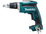 Akku-Schnellbauschrauber Makita "Dfs 452 Z", Blau (TüRkis, Schwarz), B:7,9Cm H:25,9Cm L:25,4Cm, Schrauber, Mit Leuchtstarker Led, Ohne Akku Und LadegeräT