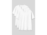 ÜBergrößTes Baumwoll-Modal Rundhals-T-Shirt