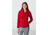 Damen Fleece Kapuzen-Sweatshirt Mit ReißVerschluss