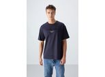 ÜBergrößTes Baumwoll-Polyester Logo T-Shirt