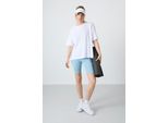 Oversized Baumwoll-Modal Rundhals-T-Shirt