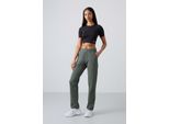 Damen Sweatpants Mit Geradem Bein Aus Fleece
