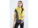 Damen Schlichtes V-Ausschnitt Kurzarm-T-Shirt