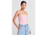 TräGerlose Slim-Fit-Jersey-Bluse