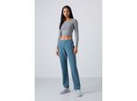 Frauen Fleece Sweatpants Mit Geradem Bein
