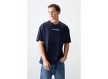 ÜBergrößE Baumwoll-Logo-T-Shirt