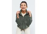 ÜBergroßEr Half-Zip PlüSch-Sweatshirt