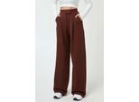 Hochtaillierte Elastische Crepe Palazzo-Hose