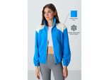 Oversized Farbblock-Half-Zip Sweatshirt