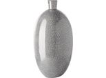 Bodenvase Gilde "Vase Athina Bauchig", Grau, B:28Cm H:48Cm T:28Cm, Porzellan, Vasen